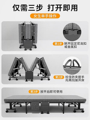 辦公室折疊床午休單人床成人午睡床躺椅家用簡易陪護行軍床~