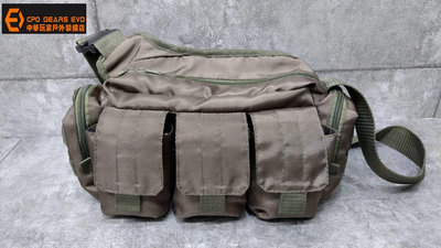 《CPO EVO中華玩家》射擊間彈匣側背包/裝備攜行包/戶外多功能單肩側背包-【RG~煙綠色】