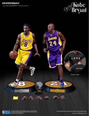 【全新現貨】enterbay NBA 1/6 12吋 可動 Kobe Bryant 3.0 升級版 附保卡