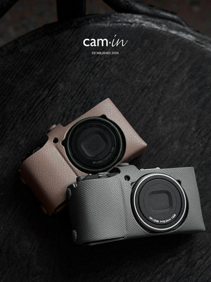 cam-in真皮手工理光相機GR2/GR3/GR3x/HDF專用牛皮保護殼皮套底座