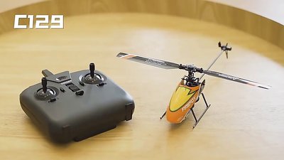 模型玩具C129四通道直升機單槳無副翼氣壓定高專業級戶外遙控飛機