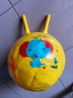 fisher price 充氣不倒翁羊角球跳跳球40cm