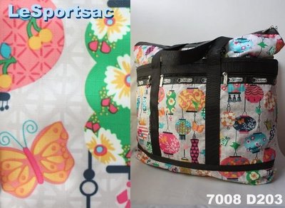 【LeSportsac】100% 全新正品 7008 D203 / LANTERNS 超大容量 側肩包 托特包 旅行袋 媽媽包