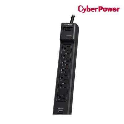 CyberPower 防突波 7插座 2USB充電延長線【風和資訊】