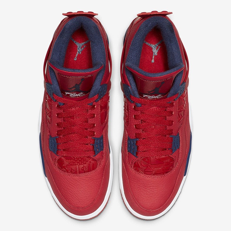 retro 4 fiba gym red