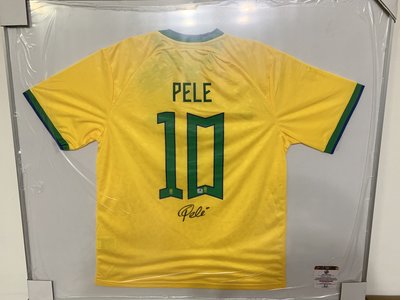 {FIFA世界盃} 已故足壇巨星 「球王」Pelé 巴西國家隊隊服 親筆簽名 GAI機構認證