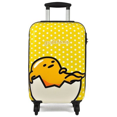 GIFT41 4165本通周年慶 蛋黃哥 行李箱 旅行箱 附海關鎖 24吋 黃色 藍色 兩色可選 免運費