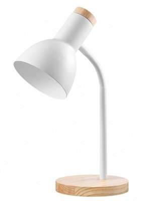 kinyo 原木質感檯燈 PLED-424 可拆式E27白光LED燈泡 134公分帶開關電源線 可彎曲蛇管 -【便利網】