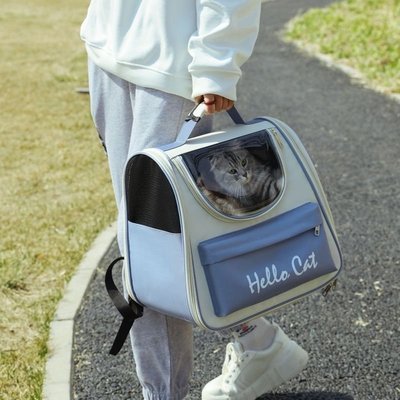 大容量寵物包貓咪外出便攜太空艙透氣時尚雙肩貓包夏天【爆款特賣】