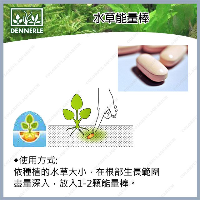 台北 多彩水族 德國dennerle丹尼爾 水草能量棒 10顆 Power Tabs水草根肥棒 追肥 效能持久 Yahoo奇摩拍賣