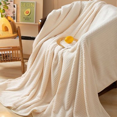 菠蘿絨毛毯空調毯毛巾被沙發毯小蓋毯子加厚床單午睡毯辦公室蓋被~特價