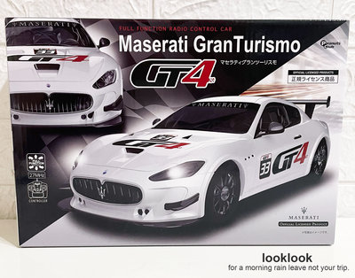 【全新日本景品】 RC  Maserati GT4 馬莎拉蒂遙控車 玩具模型車【白】