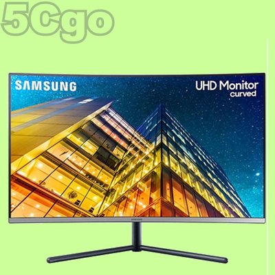 5Cgo【權宇】SAMSUNG三星32吋4K UHD曲面螢幕U32R590CWC VA專業LED顯示器HDMI+DP含稅