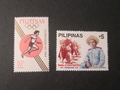 【雲品11】菲律賓Philippines 1964 Sc 916,2655 set MNH 庫號#B519 74964