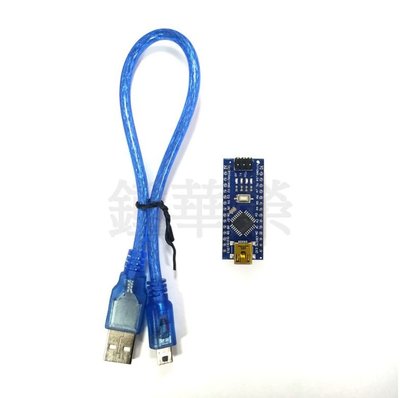 【馨月】台灣現貨 (帶USB線)Nano V3.0 R3.0 ATMEGA328P Arduino 改進版 行家版 USB線 已焊