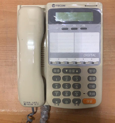【尚典3C】東訊 DX-9906E 6KEY顯示型免持對講數位電話機 中古.二手.