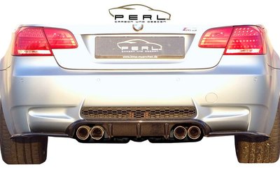 【樂駒】Perl Carbon Design BMW 3er E92 E93 M3 碳纖維 後下擾流 後下巴