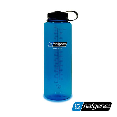 丹大戶外用品【Nalgene】寬嘴大容量水壺1500cc/Tritan材質/耐摔不含BPA/2020-0248灰藍