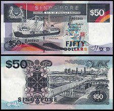 【全球郵幣】新加坡 SINGAPORE 1994年 50Dollars 50元 UNC