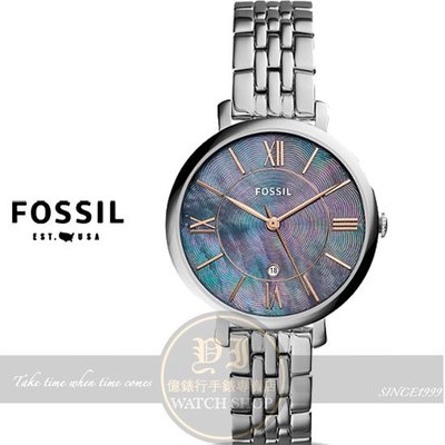 FOSSIL美國品牌Jacqueline經典復古羅馬品味淑女腕錶ES4205原廠公司貨