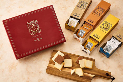 ArielWish日本東京牛奶起士工廠新年限量版-巧克力＋栗子＋蜂蜜＋海鹽夾心起司餅乾40入綜合禮盒-現貨在台最後一盒