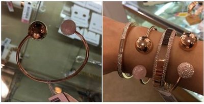 【芝加哥美國代購 】Michael Kors  MK 粉色玫瑰金 手鐲 手環 (含運1950)