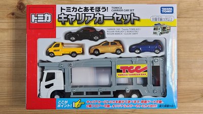 現貨 全新日本原裝 Tomica 多美小汽車 運輸車套組 - Nissan Fairlady Z Roadster/March/Swift/Town Ace