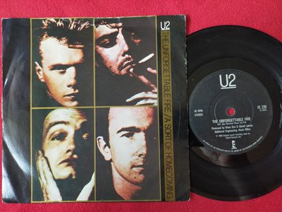 原版7吋單曲/U2/The unforgettable fire/A sort of homecoming