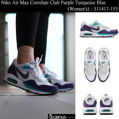 免運 Nike Air Max Correlate  藍 湖水藍 白 黑 511417-153 女 氣墊鞋【GL代購】