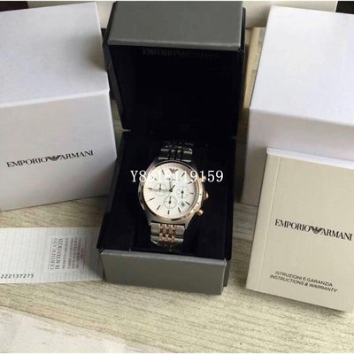 【Emporio Armani】AR1998/Classic 復刻風時尚計時腕錶/亞曼尼正品男款手錶