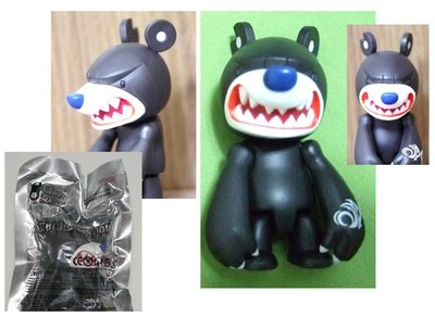 QEE Toy2r touma 暴力熊 knuckle bear 張嘴黑熊 稀有 珍藏版 全新 原價600元 共1隻