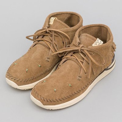 R'代購Visvim MALISEET SHAMAN MID FOLK SAND 民族風袋鼠駱駝色size 10