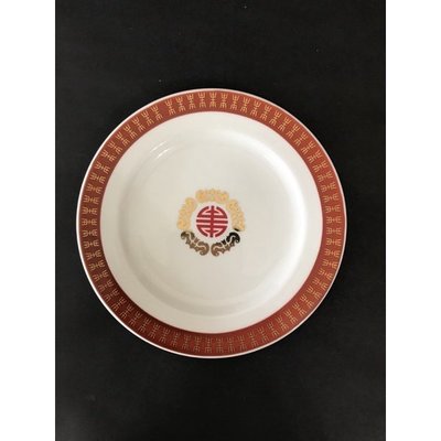 東昇瓷器餐具=大同強化瓷器福壽無疆系列8寸圓盤  81