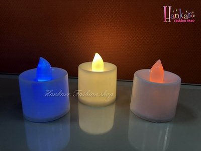 ☆[Hankaro]☆ 創意布置硬頭白色外殼LED電子蠟燭