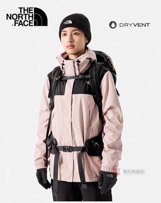 -滿3000免運-[雙和專賣店] THE NORTH FACE 女 DV刷毛兩件式外套/7QW6/粉.黑