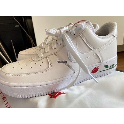 【正品】Nike Air Force 1 `07 LX "Rose" 白色 玫瑰情人節 CU6312-100潮鞋