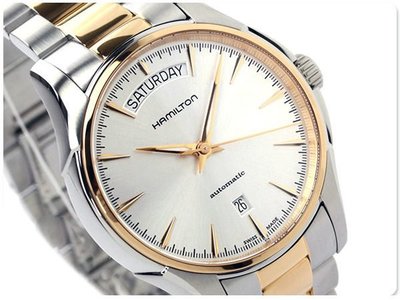 HAMILTON 漢米爾頓 手錶 Jazzmaster 40mm 玫瑰金 機械錶 男錶 H32595151
