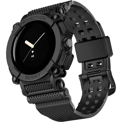用於 Google Pixel Watch 2代 錶帶錶殼 谷歌 Pixel Watch 運動 矽膠 TPU 腕帶錶帶