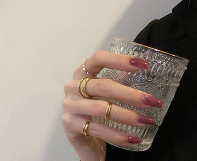 【黑殿】歐美時尚戒指套裝 7只戒指套裝 時尚簡約金戒指套裝 個性飾品隨心搭配戒指套裝 戒指控必入 AC169