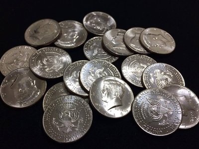 正宗全新美金五角 Half dollar 美元五角 硬幣魔術 魔術硬幣 甘迺迪美金 甘迺迪硬幣