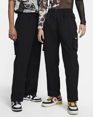 全新 Nike Essential Woven Cargo Pants 口袋工作褲 寬褲 休閒褲 中性 DO7209-010