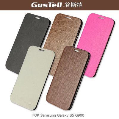 --庫米--GUSTELL 谷斯特 Samsung Galaxy S5 G900 真皮皮套 可立皮套 超薄設計 卡夾皮套