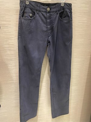 【EZ兔購】~正品 Armani jeans aj 素面灰藍色鐵牌牛仔褲30 31腰