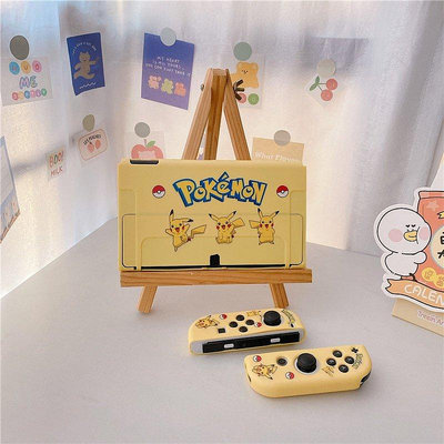 現貨Nintendo Switch OLED 手機殼動漫卡通超級快樂 Pokémon 尼斯外殼 TPU 遊戲機 可開發票