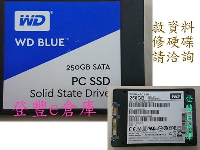 【登豐e倉庫】 R117 WD WDS250G1B0A 250GB SSD 固態硬碟 救資料 檔案不見