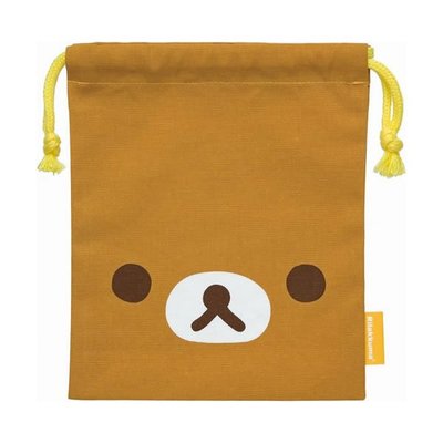 日本拉拉熊 懶懶熊 牛奶妹 束口袋 收納袋 玩具袋 文具袋 零錢袋 萬用包 餐具袋 碗袋 袋子 收納包 咖啡~安安購物城