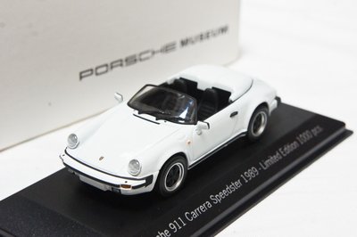 【現貨特價】保時捷博物館 1:43 Spark Porsche 911 Carrera Speedster 1989