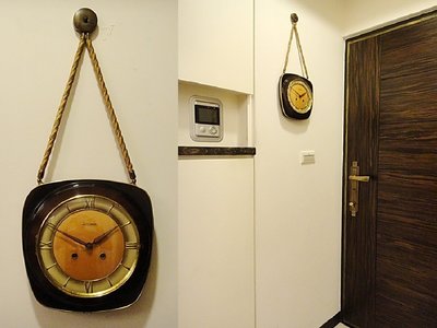 【timekeeper】 50年代德國製Dugena八日雙孔報時掛鐘-1(免運)