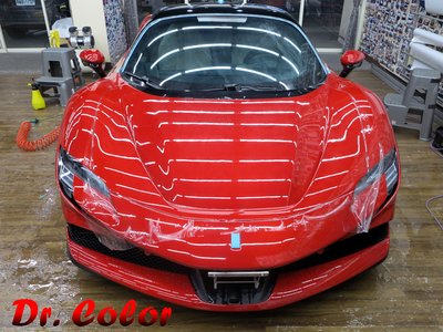 Dr. Color 玩色專業汽車包膜 Ferrari SF90 Stradale 全車細紋自體修復犀牛皮 (TOPPF)