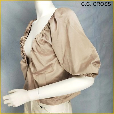 🇯🇵日本帯回✈️C.C.CROSS 新品 短外套 女 38 M號 5分袖 小外套 可愛精緻 雙口袋 AF727C
